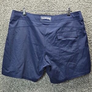 Vilebrequin Mens 3XL Swim Shorts - Merise Solid Navy  Fitted Style: MSEP713P
